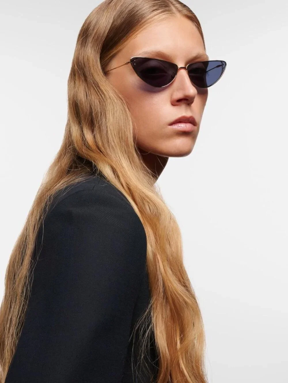Dior MISSDIOR B1U B0B0 Cat Eye Sunglasses – Gold / Blue